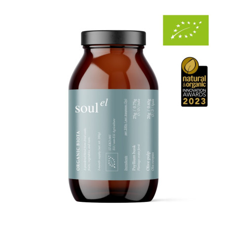 Soulel Biota Bio prášek pro podporu zažívání s obsahem prebiotik a fermentů