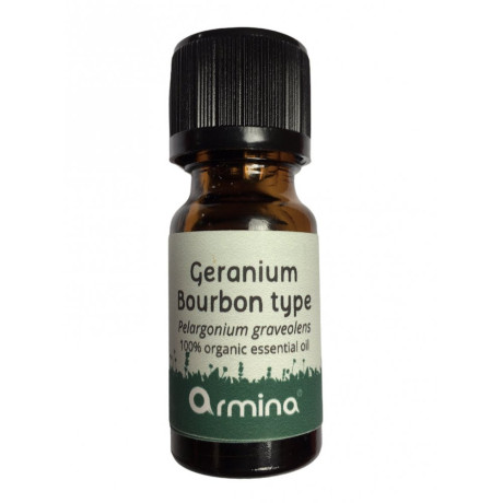Armina Bio éterický olej Geranium typ Bourbon (Pelargonium graveolens) 10 ml