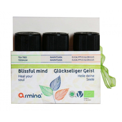 Armina set of 3 organic essential oils for the Blissful Mind diffuser | WERECO