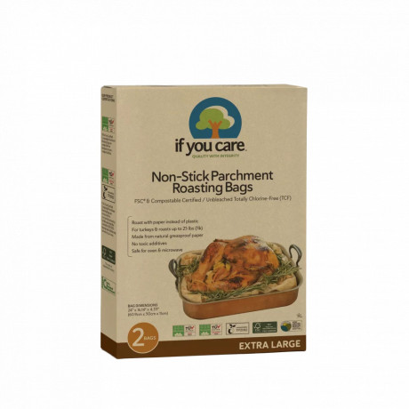 If you care Unbleached paper baking bag for the oven, 60 x 50 cm, 2 pcs