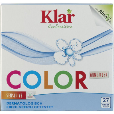 Klar color prací prášek – mýdlové ořechy bez enzymů ECOGARANTIE | WERECO
