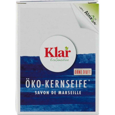 Klar tuhé jádrové mýdlo bez parfemace 100g ekologické