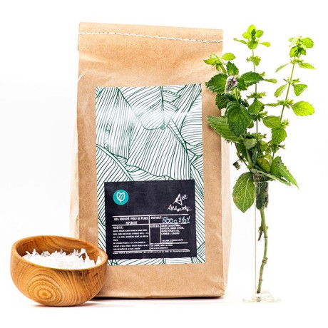 Alchemist 100% coconut laundry soap with mint scent, grated