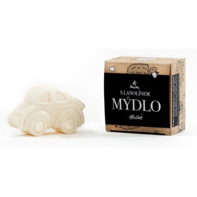 Alchymistky dětské mýdlo lanolin tvary – autíčko motýlek | WERECO
