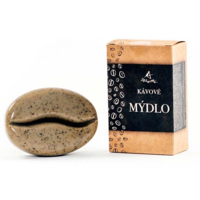 Alchymistky kávové mydlo zrno – peeling kofeín 80g | WERECO
